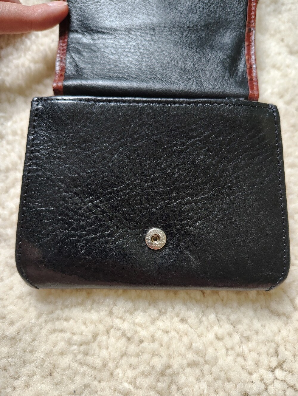 Vintage Brighton Women's Brown Croc-Embossed Crossbody Small Bag - Picture 5 of 16